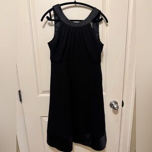 Satin Trim Cocktail Dress 🍸